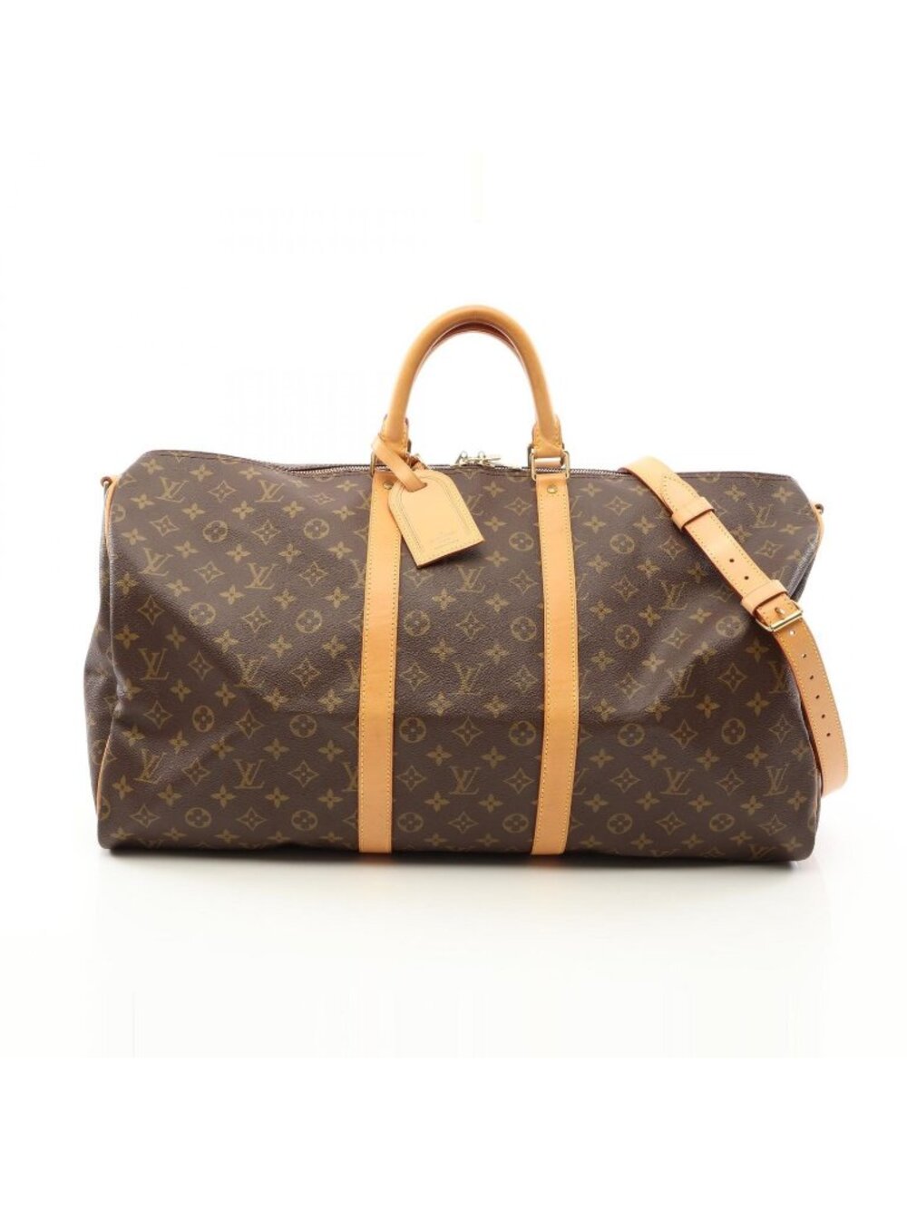 Louis Vuitton Boston Bag Keepall Bandouliere 55 Leather 55